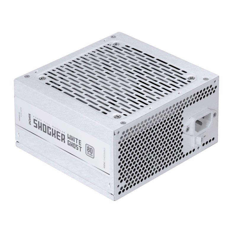 Fonte PCYES Shocker White Ghost 600W Full-Modular 80 Plus White FM600WWG