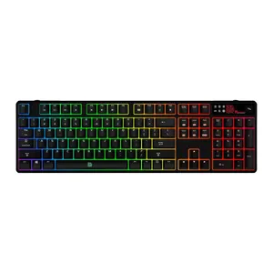 Teclado Thermaltake Tt eSPORTS Poseidon Z RGB Switch Marrom, KB-PZR-KBBRUS-01