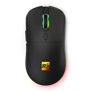 Mouse R8 1763, 3200DPI, 6 Botoes, Wireless, Preto, R8-1763WL-BK
