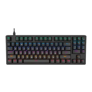 Teclado Mecanico Gamer Thunderobot KG3089C, RGB, Switch Blue, Preto, JM03N3E07
