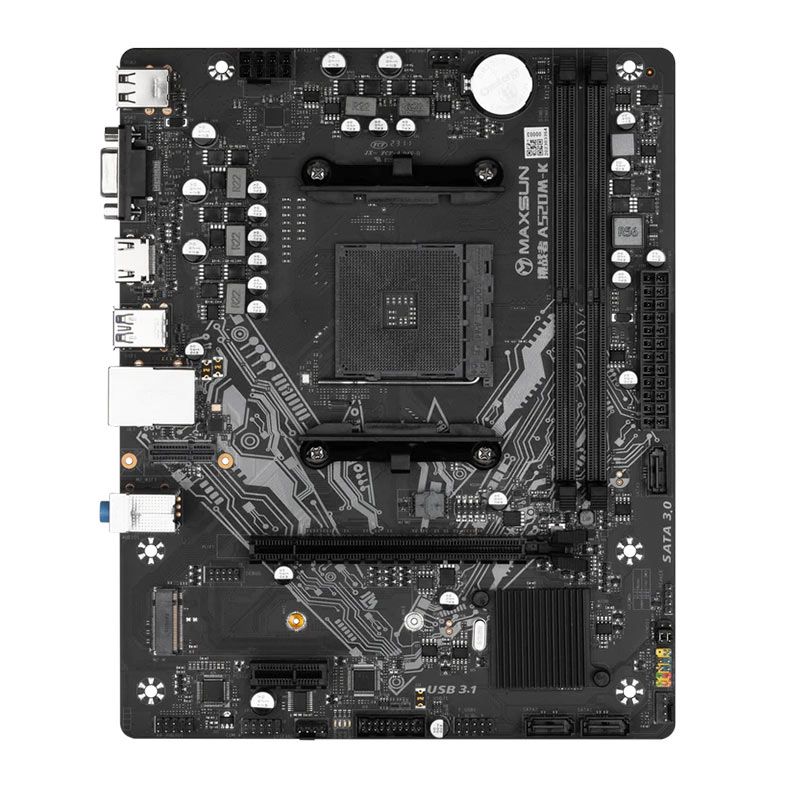 Placa Mae Maxsun Challenger A520M-K DDR4 Socket AMD AM4 M-ATX Chipset AMD A520