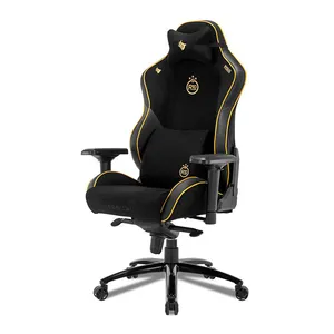 Cadeira Gamer Pichau Omega R10 Ronaldinho, Espuma Moldada, Braco 4D, Preto e Dourado, PG-OMGS-R10