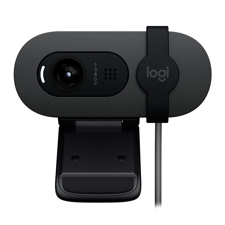 Webcam Logitech Brio 100 FHD 1080p USB-A Preto