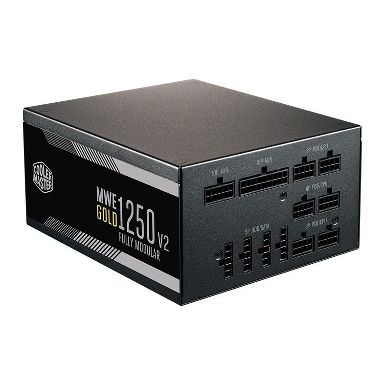 Fonte Cooler Master MWE Gold V2 1250W 80 Plus Gold Preta