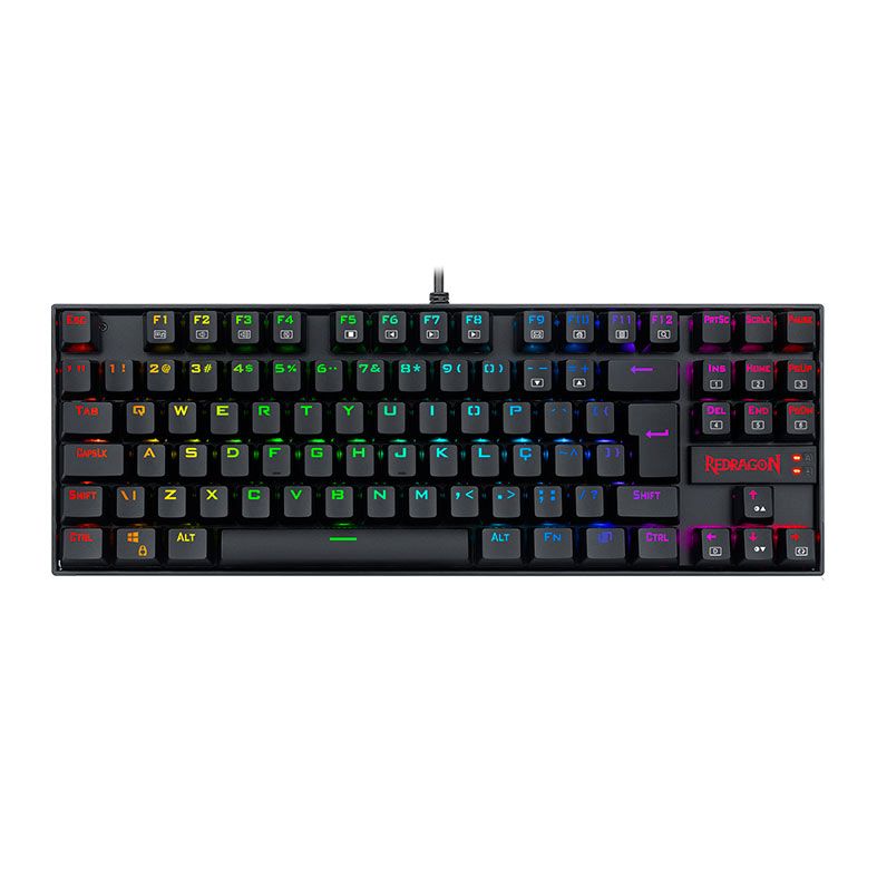 Teclado Mecanico Redragon Kumara Pro RGB Switch Vermelho Preto K552R