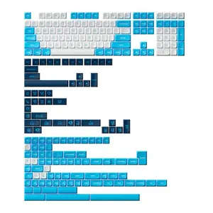 Conjunto de Teclas Akko MDA Profile, PBT Double Shot, UNC Blue, AKKO-KEYCAP-UNC