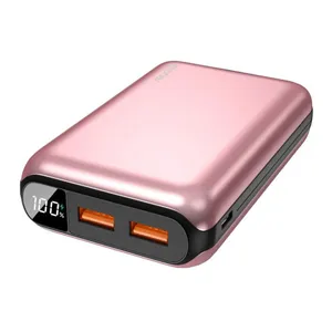 Carregador Portatil Geonav, 20.000 mAh, USB, USB-C, USB-A, Rosa e Preto, PB20K20WRG