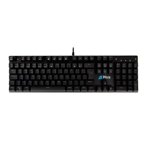 Teclado Mecanico Gamer A+ Plus Tech Khan, Rainbow, ABNT2, Switch Vermelho, USB, Preto, AP-KB-3991