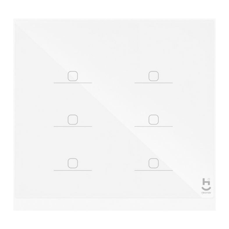 Interruptor Inteligente Geonav 6 Botoes HIWINT6CWT