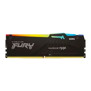Memoria Kingston Fury Macrovip Max, RGB, 16GB (1x16GB), DDR5, 5600MHz, C36, Preto, KF556C36BBEA-16CLLB
