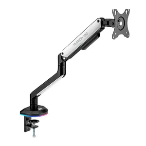 Suporte Articulado Para Monitor Pichau Aurion 100, RGB, 17 Pol. a 32 Pol., Preto e Branco, PG-AUR100-RGB01