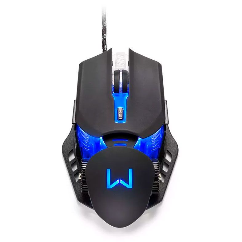 Mouse Gamer Multi Warrior Keon Preto/Roxo 3200Dpi USB, MO267