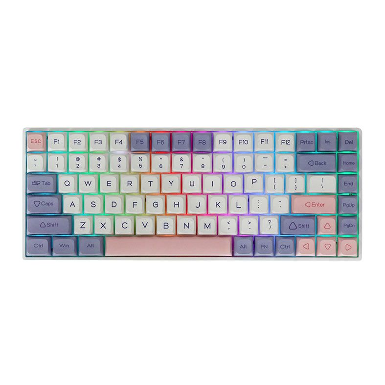 Teclado Mecanico Epomaker EP84 Plus ARGB Switch Wisteria Lilac
