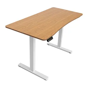 Mesa Office Zinnia Astera, 120cm, Com Regulagem de Altura, Madeira, ZNO-ASRA12-WD01