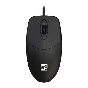 Mouse R8 1655, 1200DPI, 3 Botoes, Preto, R8-1655-BK