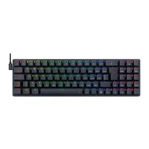 Teclado Mecanico Gamer Redragon Ashe, RGB, Switch Blue, Preto, K626-KB-B-BLUE