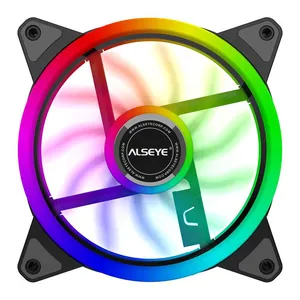 Ventoinha Alseye CR120, Rainbow, 120mm, Preto, CR120-BLACK
