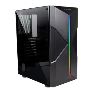 Gabinete Gamer Fortrek Holt RGB, Mid Tower, Lateral Acrilico, Preto, 70571