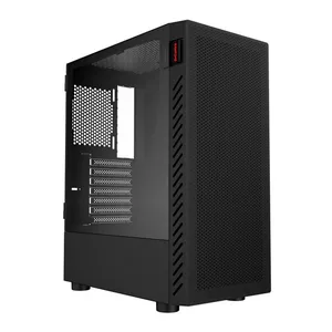 Gabinete Gamer Pcyes Bolter Black Vulcan, Mid-Tower, Lateral de Vidro, GBBVPBR