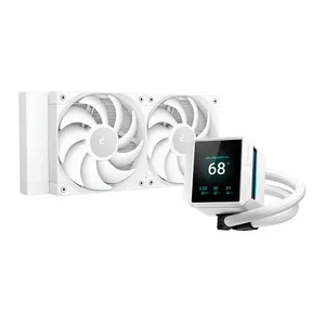 Water Cooler Deepcool Mystique 240, Display LCD, 240mm, Branco, R-LX240-WHDSNMP-G-1