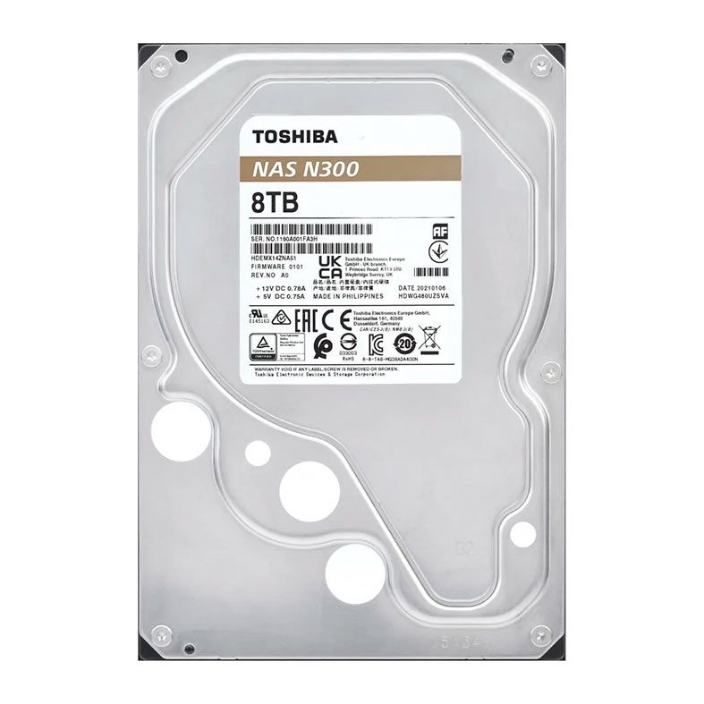 HD Toshiba N300 8TB 128MB Cache HDEX01ZZNA51F