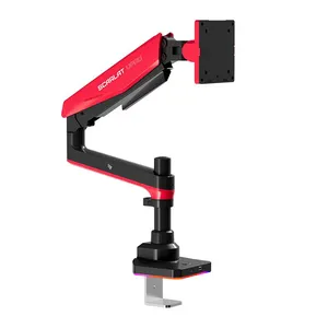 Suporte Articulado Para Monitor Pichau Scarlat VPro RGB 17-42 Pol Vermelho e Preto