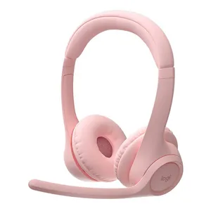 Headset Sem Fio Logitech Zone 300, Bluetooth, Driver 30mm, Rosa, 981-001411