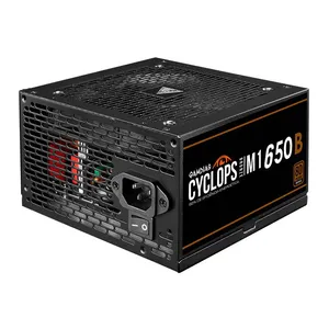 Fonte Gamdias Cyclops M1-650B, 650W, 80 Plus Bronze, Preto, CYCLOPS-M1-650B