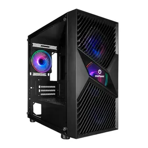Gabinete Gamer OnePower Fractal, Mid-Tower, Lateral de Vidro, Preto, CC-201B