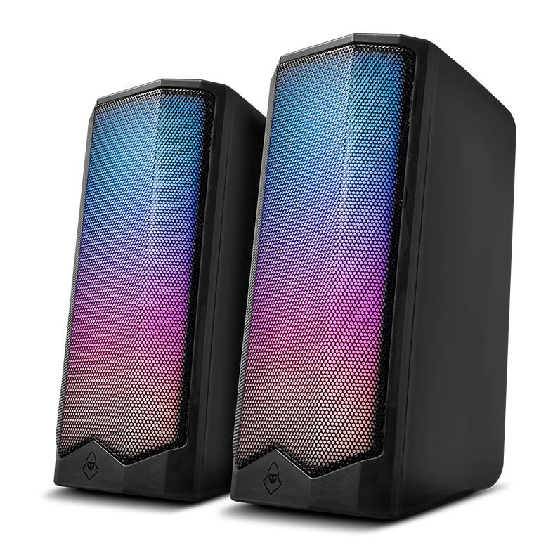 Caixa de Som Mancer Helmet RGB 2x3W RMS Preto MCR-HMT-RGB01