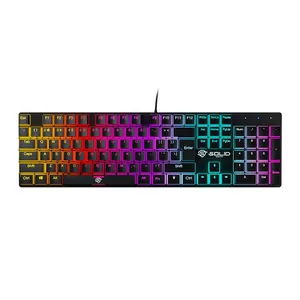 Teclado Mecanico Solid Gear Adamantium, RGB, Switch Outemu Azul, Preto, T-100