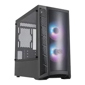 Gabinete Cooler Master Masterbox MB320L ARGB, Mini-Tower, Lateral de Vidro, Com 2 Fans, Preto, MCB-B320L-KGNN-S02