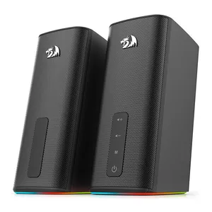 Caixa de Som Redragon Connie, RGB, 2x12W RMS, Bluetooth, Preto, GS814