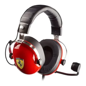Headset Gamer Thrustmaster T.Racing Scuderia Ferrari Edition, Drivers 50mm, Multiplataforma, Preto e Vermelho, 4060197