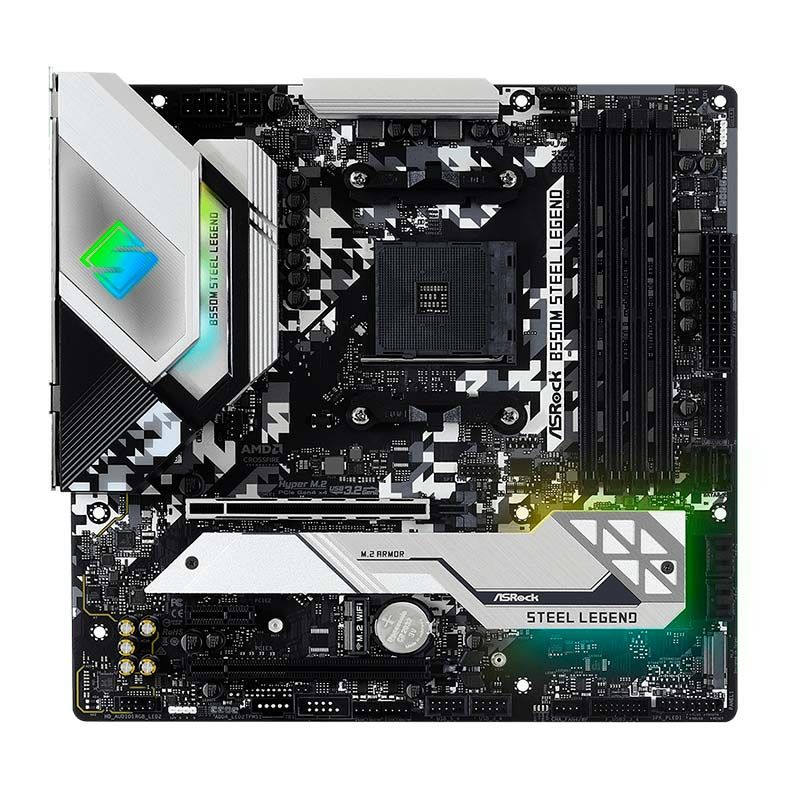 Placa Mãe ASRock B550M Steel Legend