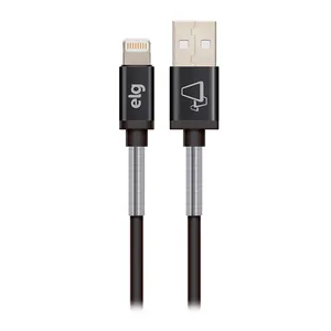 Cabo Lightning Com Reforço em Mola Inox ELG, 1m, Preto, SP810BK