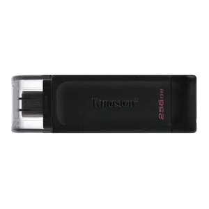 Pen Drive Kingston Datatraveler 70, 256GB, USB-C, Preto, DT70-256GB