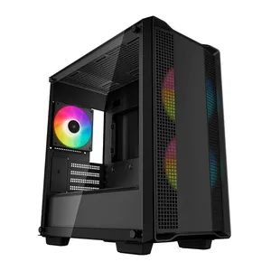 Gabinete Gamer Deepcool CC360 ARGB, Mid-Tower, Lateral de Vidro, Com 3 Fans, Preto, R-CC360-BKAPM3-G-1