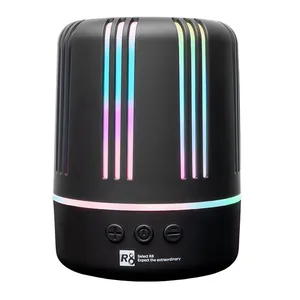 Caixa de Som R8 SP-09, Rainbow, 3W RMS, Bluetooth, Preto, R8-SP-09