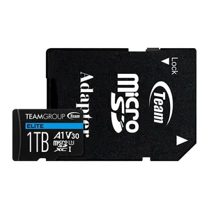 Cartao de Memoria Team Group A1, 1TB, MicroSDXC, UHS-I, Com Adaptador, V30, TEAUSDX1TIV30A103
