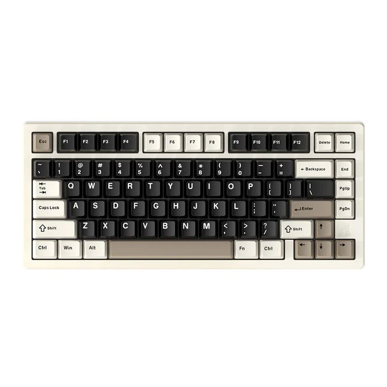 Teclado Mecanico Attack Shark X75 75% RGB Switch Crystal Tri-Mode Branco