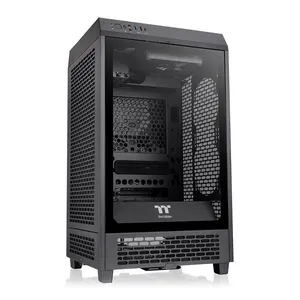 Gabinete Gamer Thermaltake The Tower 200, Mini-Tower, Lateral de Vidro, Com 2 Fans, Preto, CA-1X9-00S1WN-00