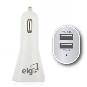 Carregador veicular universal CC2S , 2 saídas USB , ELG - BOX