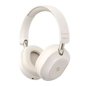 Headphone Havit H668BT, Drivers 40mm, Bluetooth, Bege, HVBT-H668BT-BE