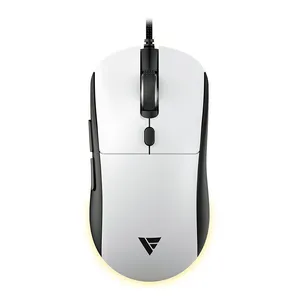 Mouse Gamer Force One Orion, RGB, 20000DPI, 6 Botoes, Branco e Preto, FR.MO.OR.02