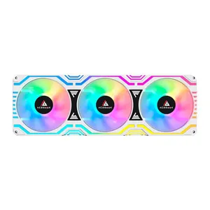 Kit Ventoinhas Acegeek Link360, ARGB, 360mm, Branco, AG-LINK360-WH