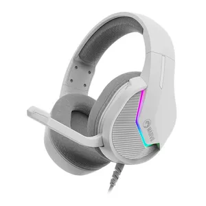 PRE VENDA - Headset Gamer Marvo H8618, RGB, Drivers 50mm, Branco, H8618-WH