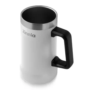 Caneca de Cerveja Zinnia ZR110, 710ml, Branco, ZNC-ZR110-WH01