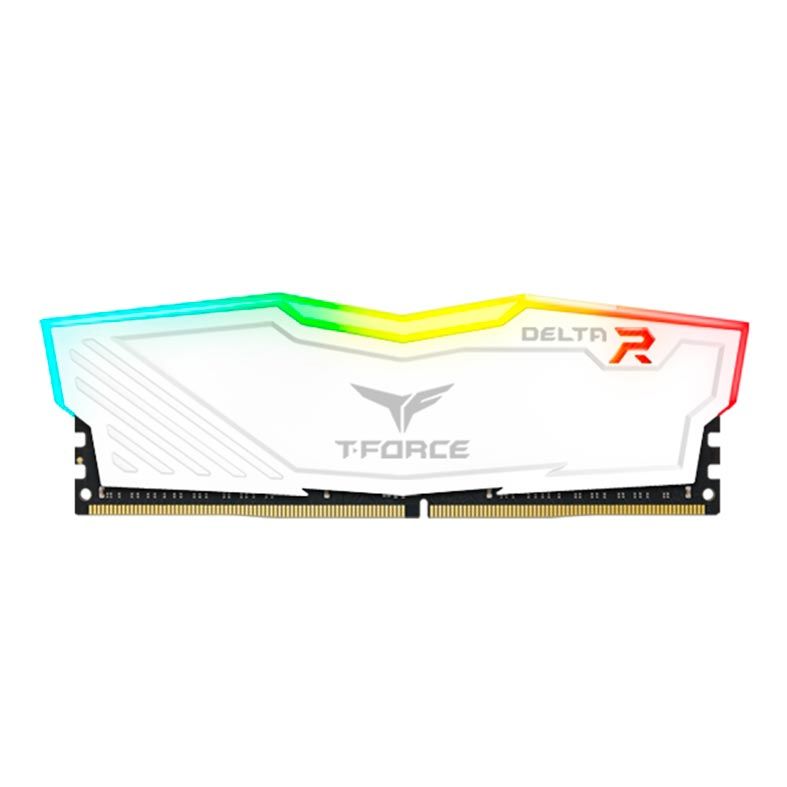 Memoria Team Group T-Force Delta RGB, 16GB (1x16GB), DDR4, 3200Mhz, C16, Branca, TF4D416G3200HC16F01