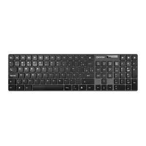 Teclado Office Geonav, Sem fio, ABNT2, Cinza, OFTCW01